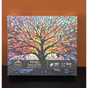 Mosaic Tree of Life 1000 Piece Jigsaw Puzzle Unopened Sealed For Adults Colorful